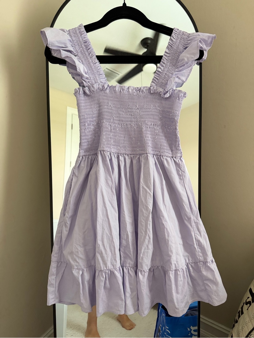 miami Lilac Ruffle-Strap Smocked Dress - Picture 2 of 7